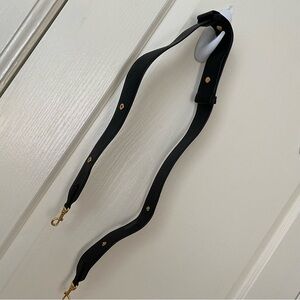 Tory Burch Black Leather Adjustable Crossbody Shoulder Handbag Bag Strap